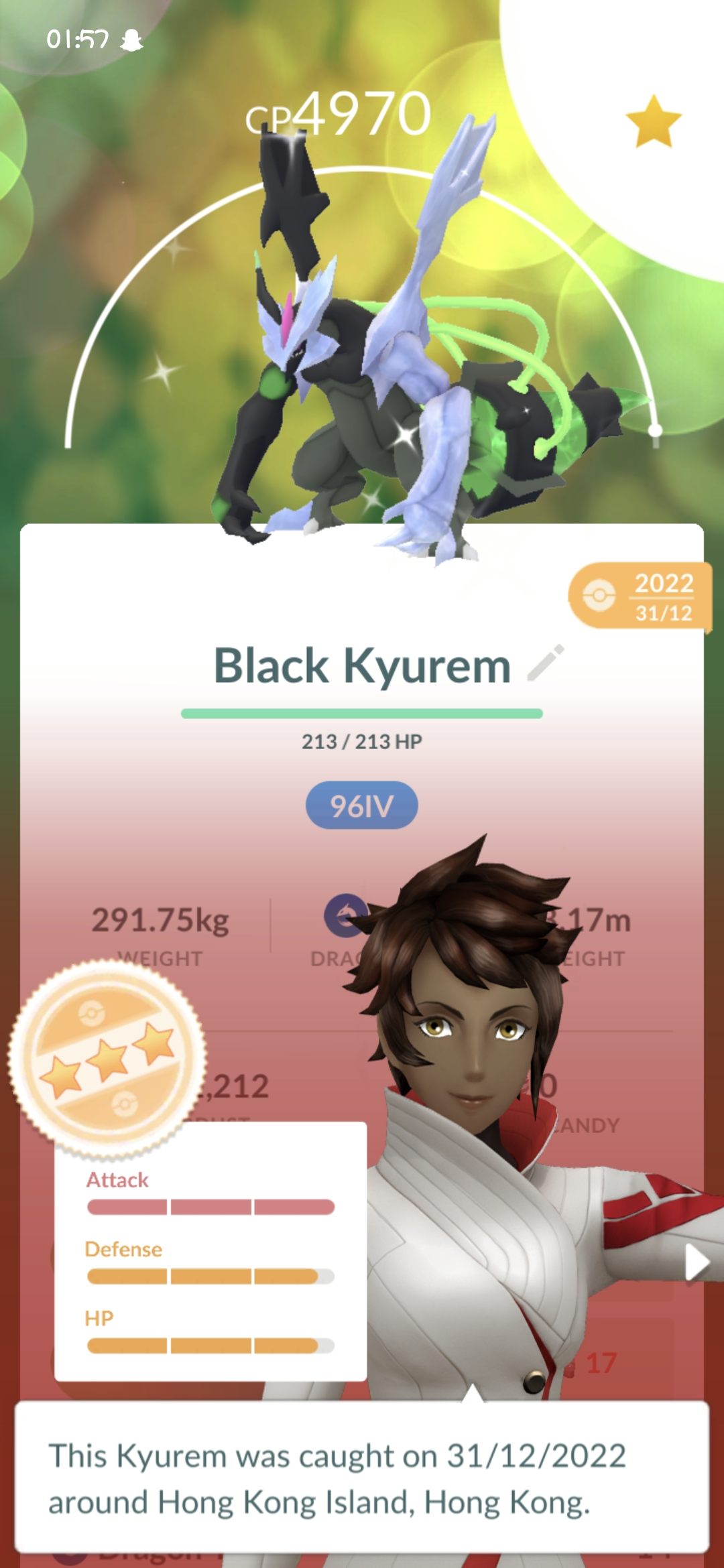 Pok&eacute;mon GO &ndash; Shiny Zacian LVL 50 Con 3 Mosse &ndash; Scambio Veloce (1M O Registrato)