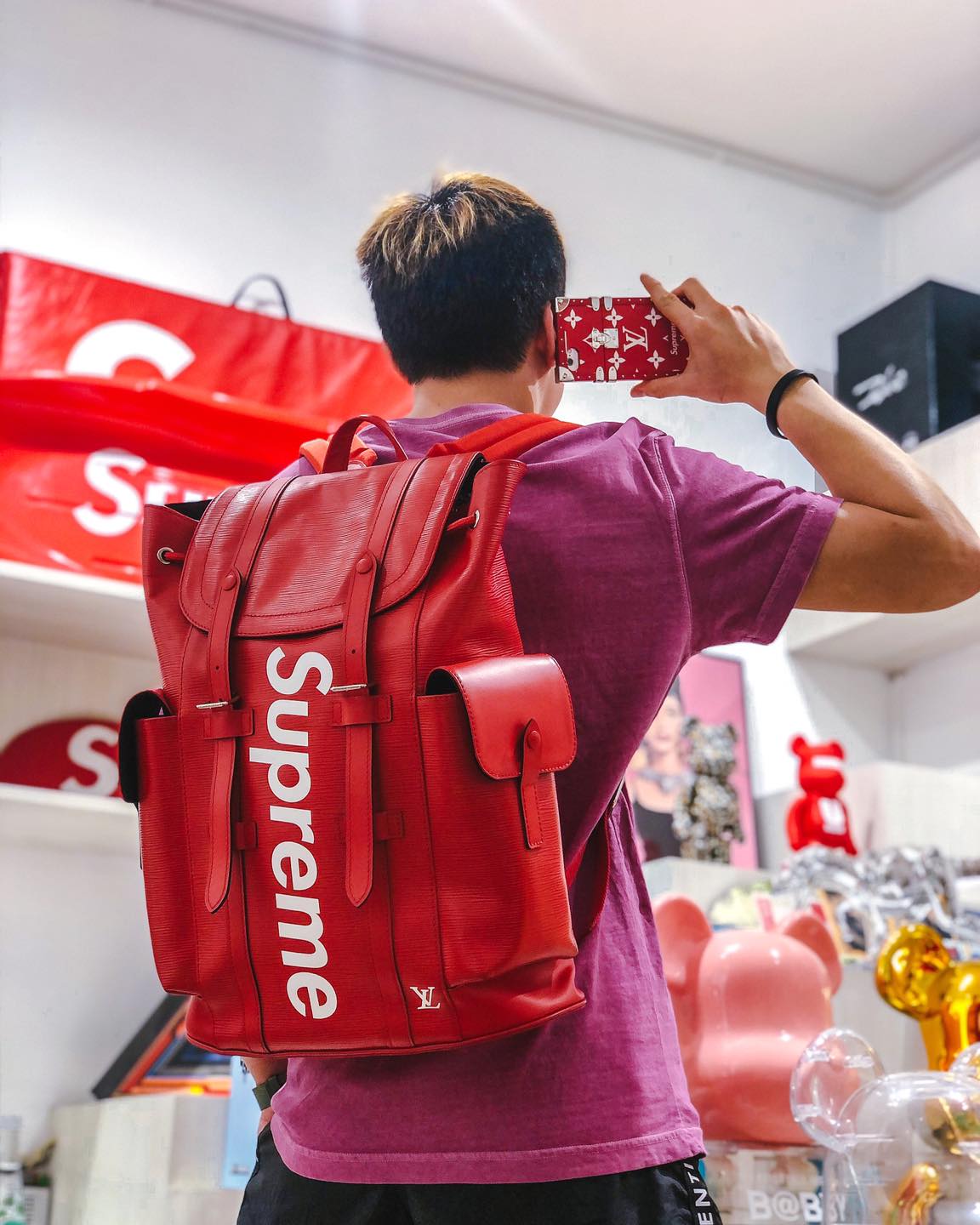 louis vuitton and supreme backpack Christopher  Justin Reed Supreme x Louis Vuitton Christopher