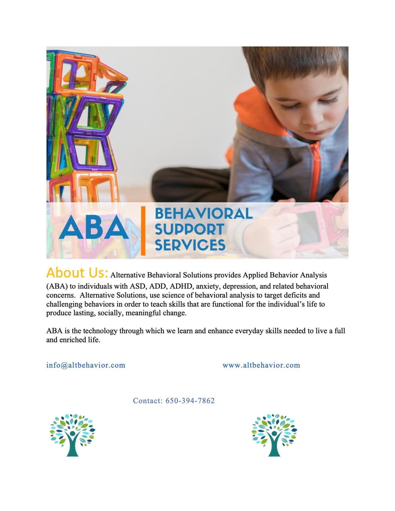 Alternative Behavioral Solutions, LLC | San Carlos CA