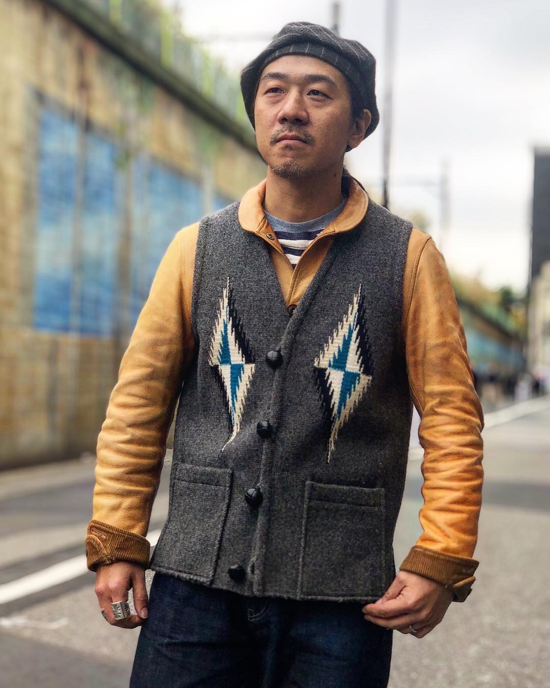 JUNKY - ORTEGA'S!!!!. . CHIMAYO VEST!!!!!. . 鉄板のグレー. . 貴重