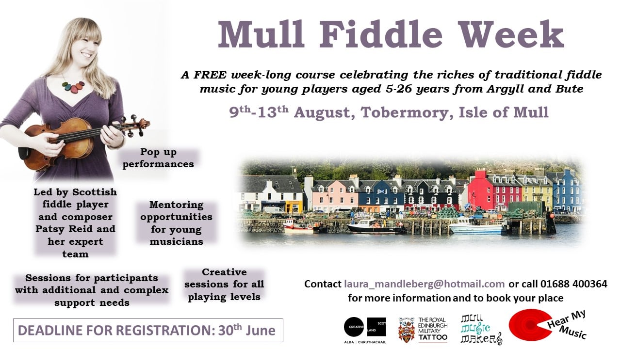 Patsy - I'm honoured and excited to be curating Mull FIddle Week with ...