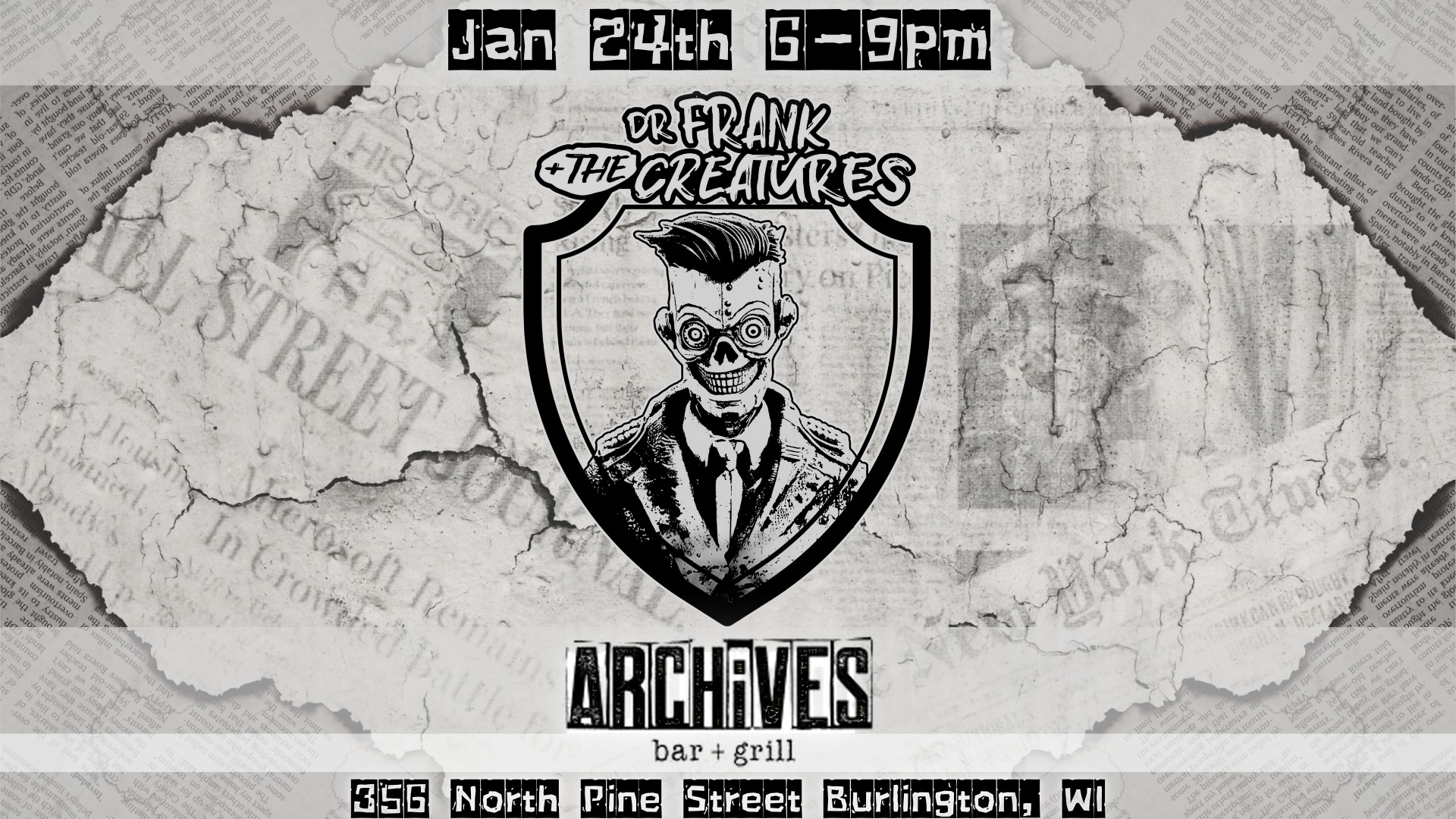Dr. Frank and The Creatures at Archives Bar and Grill