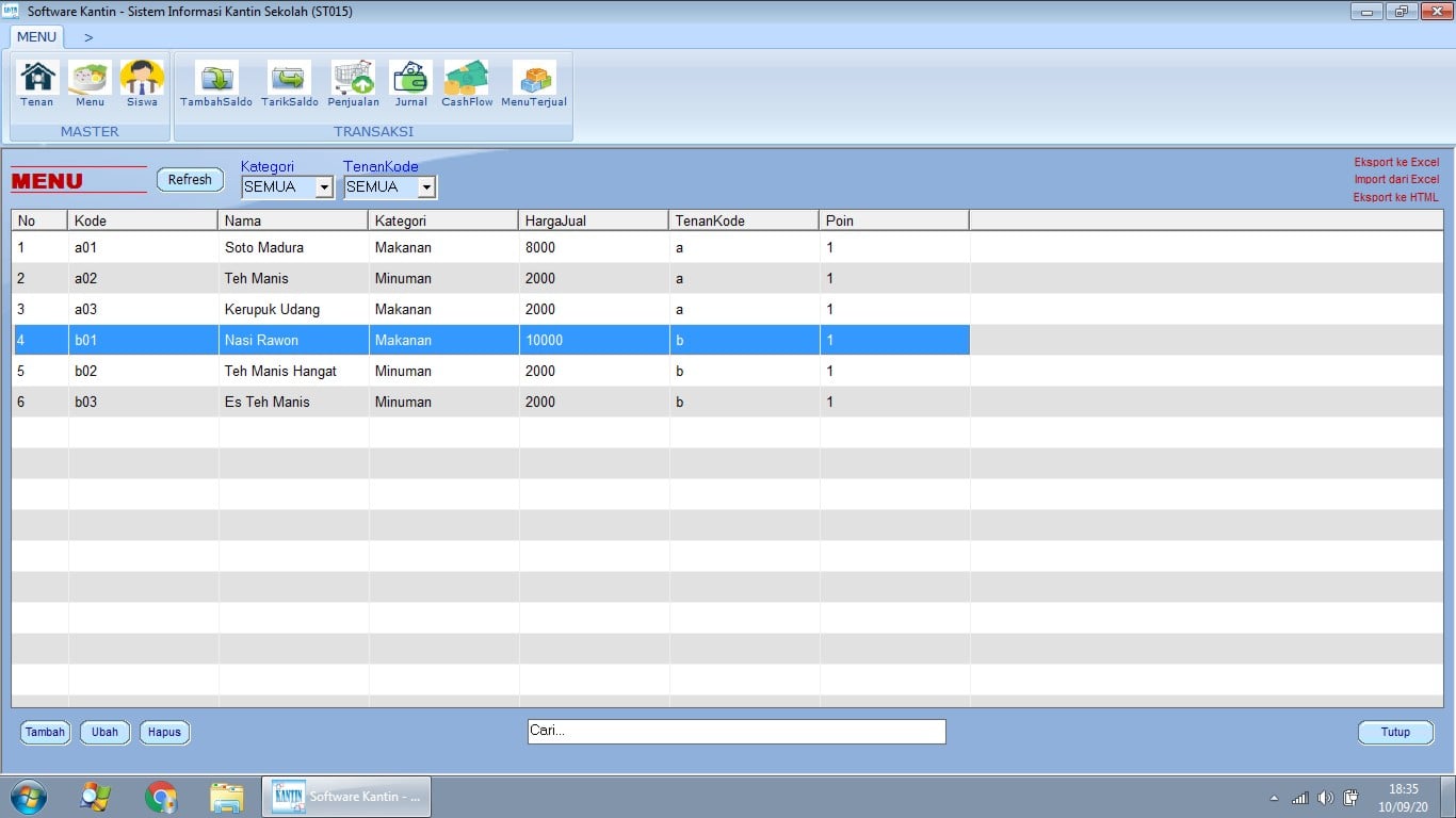 SOFTWARE KANTIN - SISTEM INFORMASI KANTIN SEKOLAH Software kantin ...