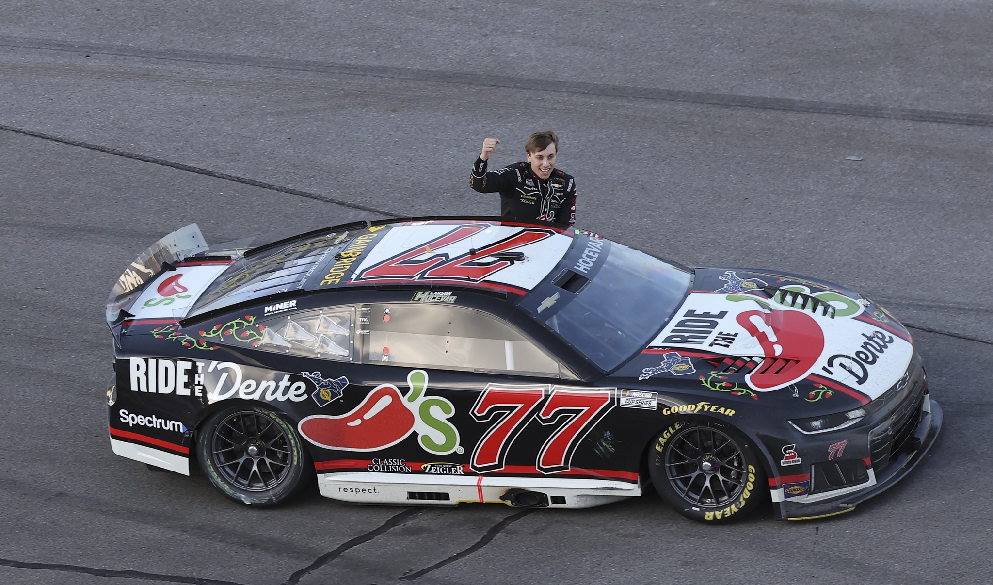 Carson Hocevar wins Jack Link's 500 in #77 Chevrolet