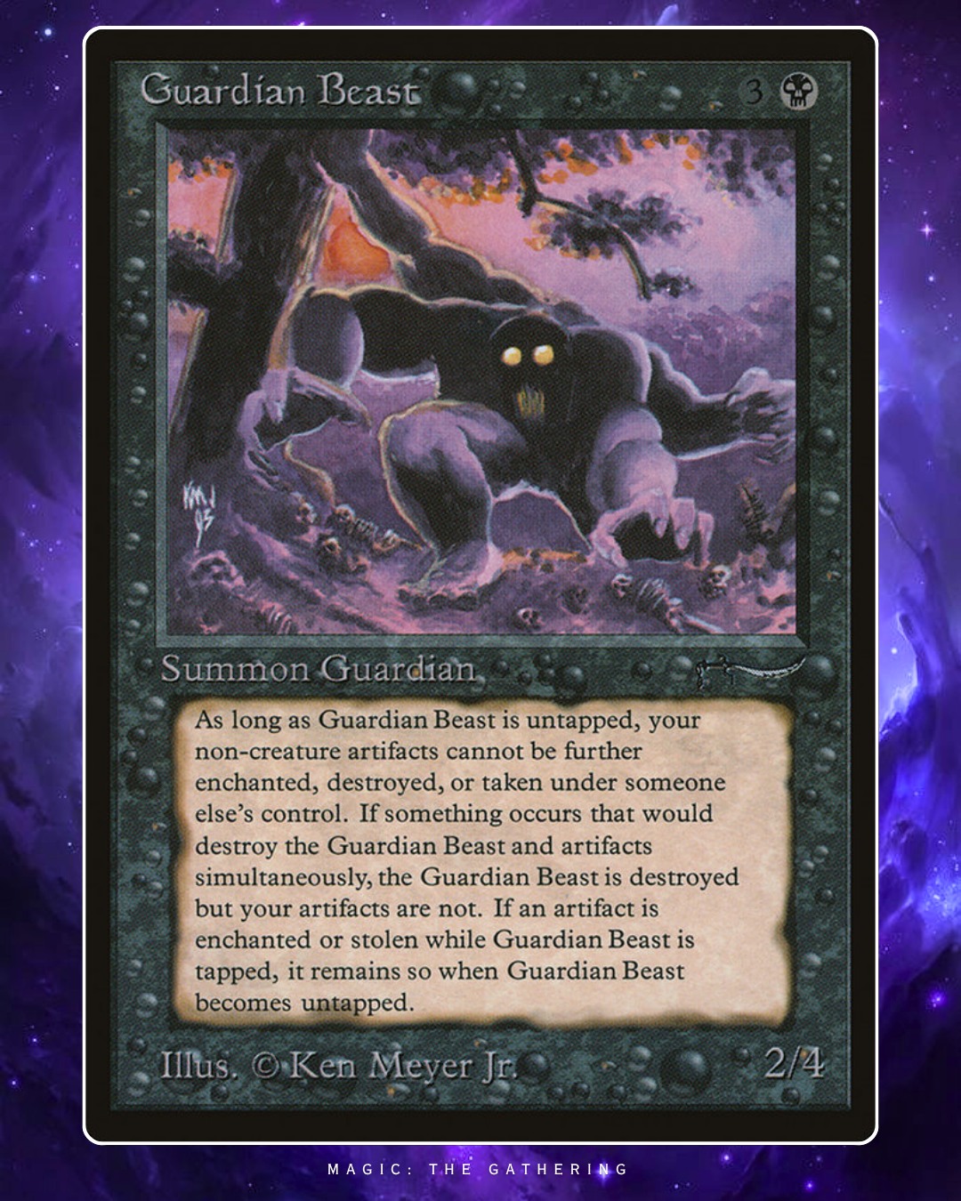 Discovering a rare Magic: The Gathering card, Guardian Beast