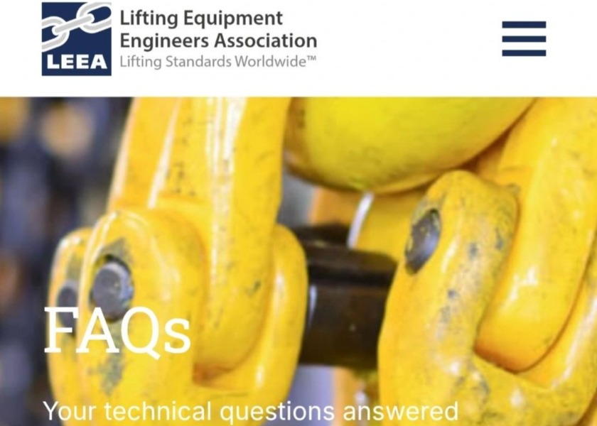 LEEA... - LEEA - The Lifting Equipment Engineers Association