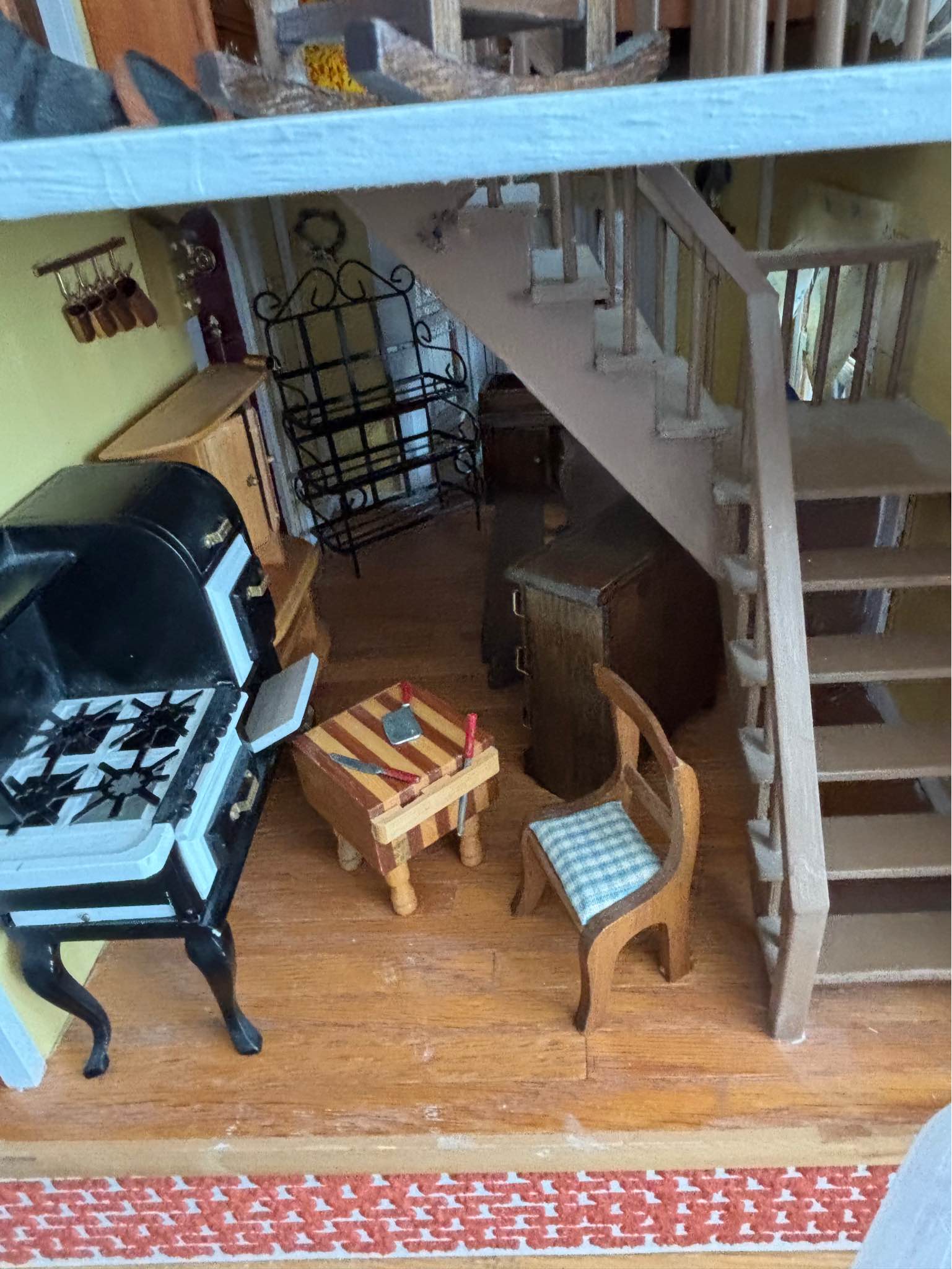 Dollhouse fully furnished 1/12th scale vintage and modern - Doll Houses ...