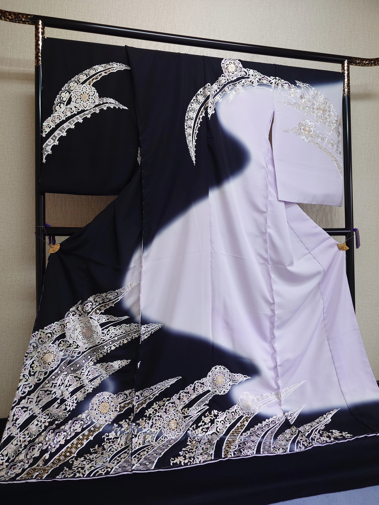 京の名匠 豪華絢爛総刺繍訪問着【尾峨佐染繍◇更紗