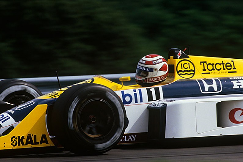 Nelson Piquet at Williams FW11B Honda - Hungaroring Grand Prix - 1987.