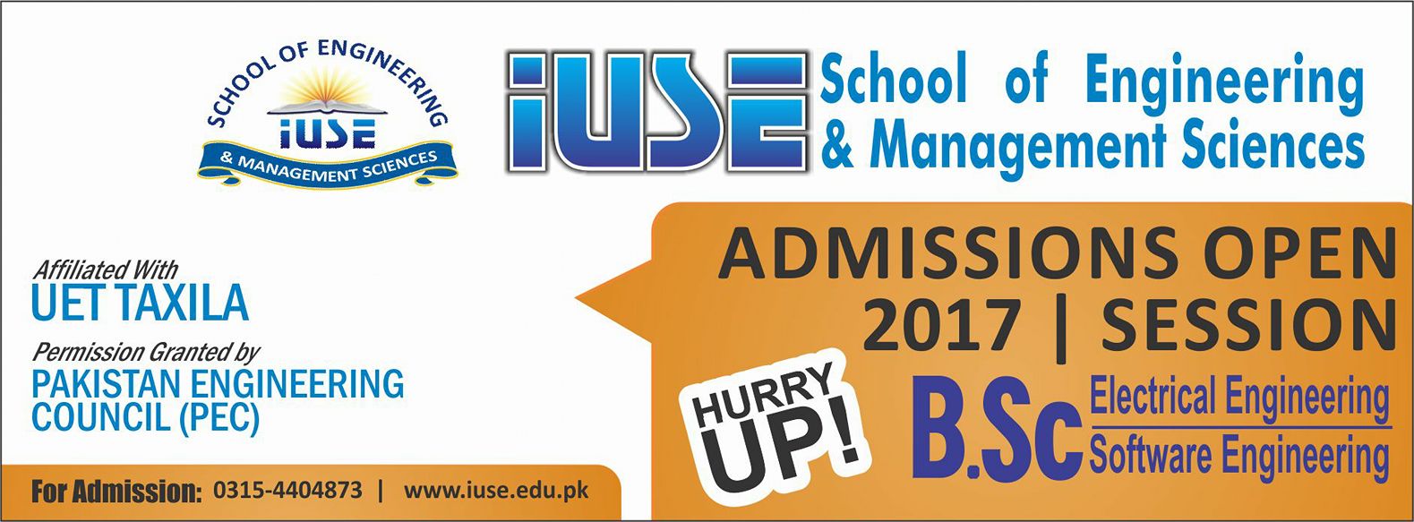 IUSE School of Engineering & Management Sciences | Rawalpindi
