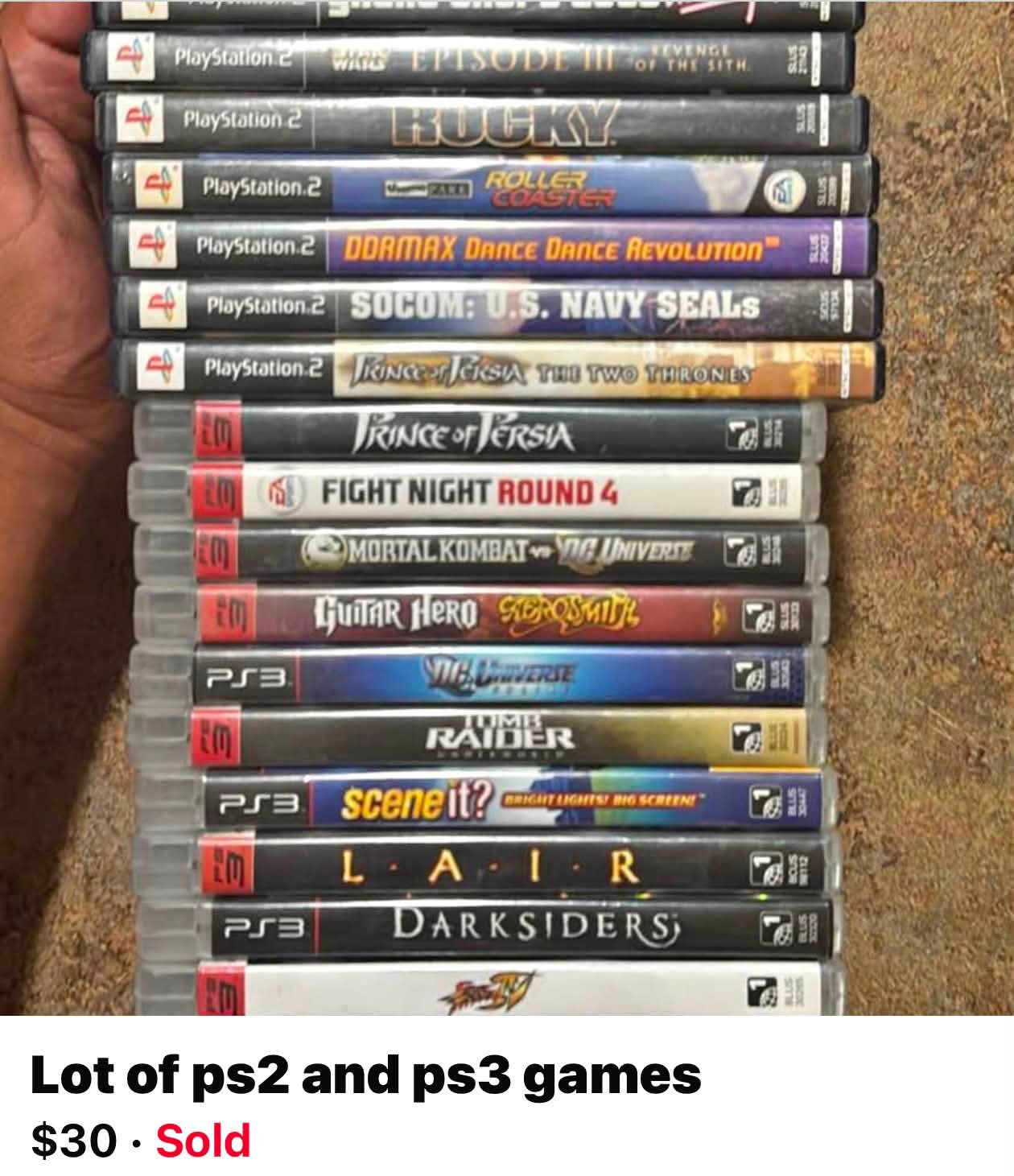 Ps2 and ps3 games come up!