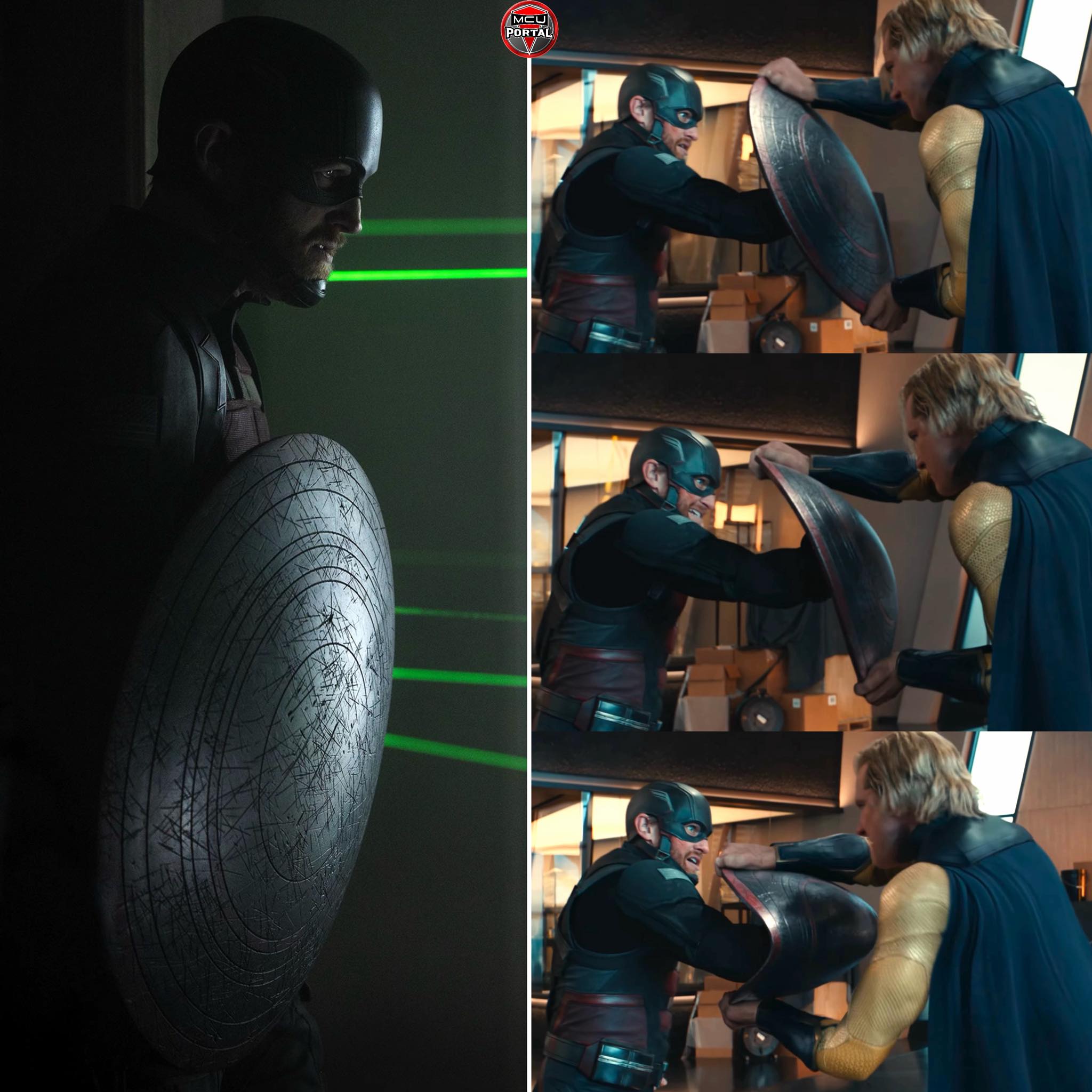 John Walker before and after the taco shield! ? ? #thunderbolts 