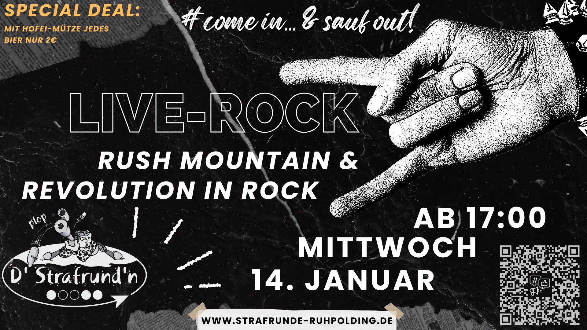 LIVE-ROCK - mit Rush Mountain und Revolution in Rock