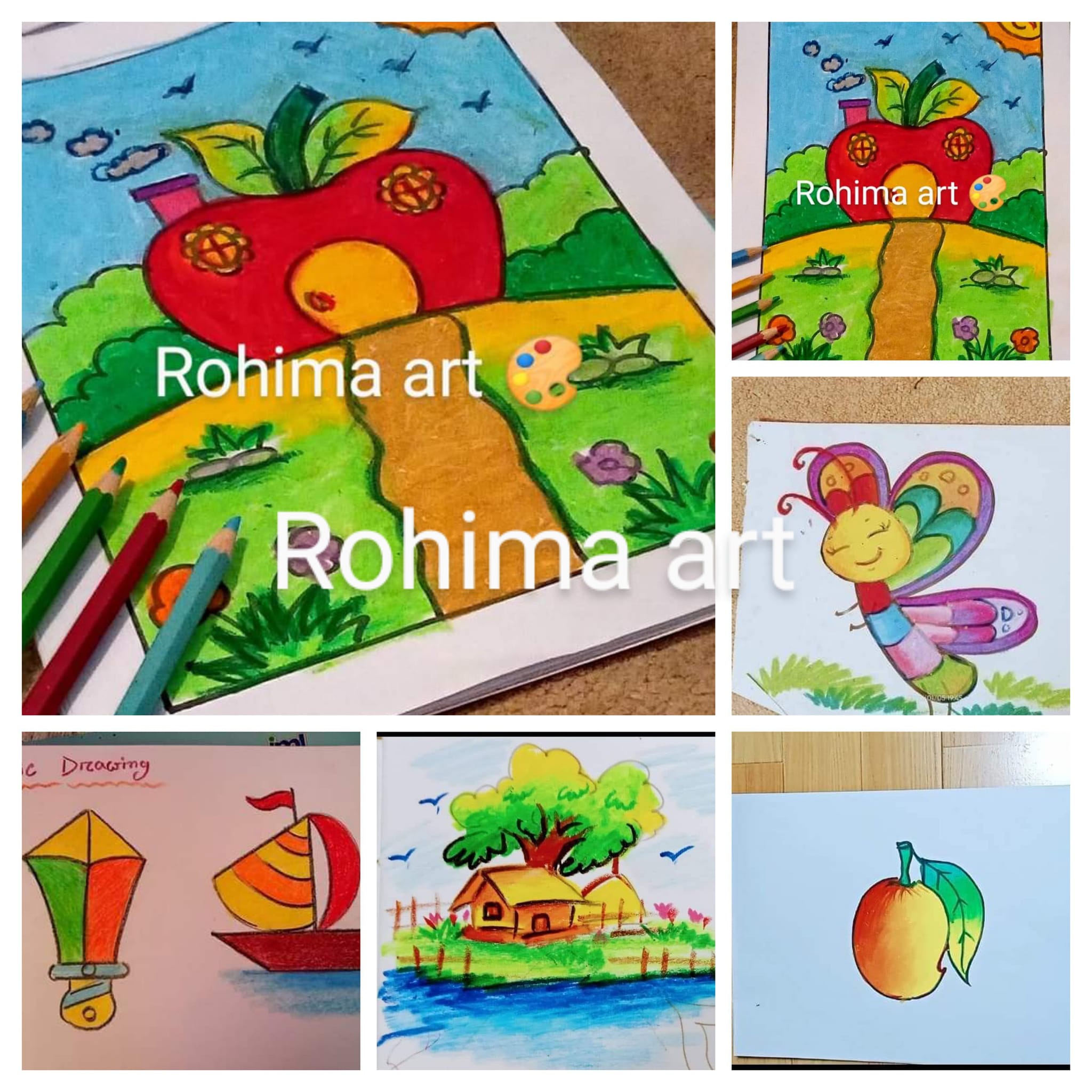 Rohima art - New batch start,, 🇧🇩 🌹 online class Art