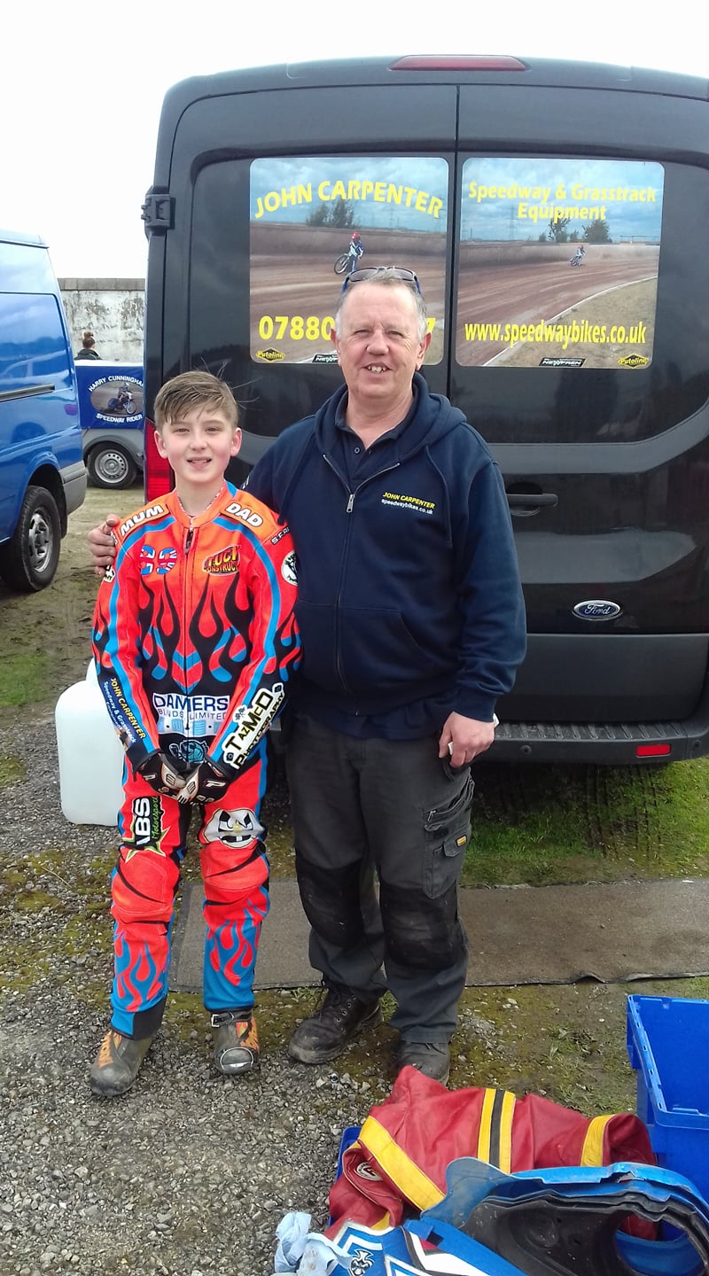 Archie with his sponsor john... - Team Archie Racing | Facebook