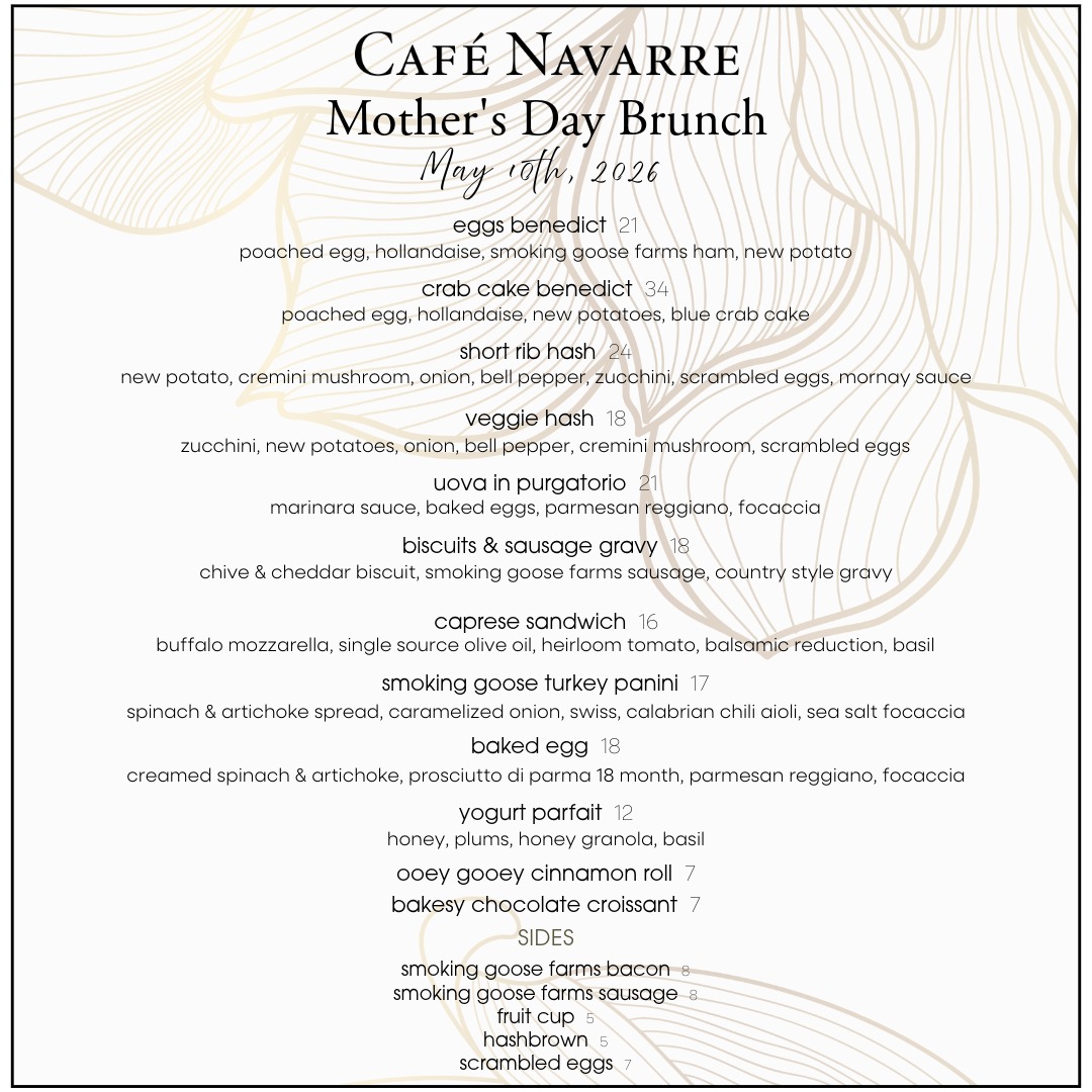 Mother's Day brunch at Cafe Navarre