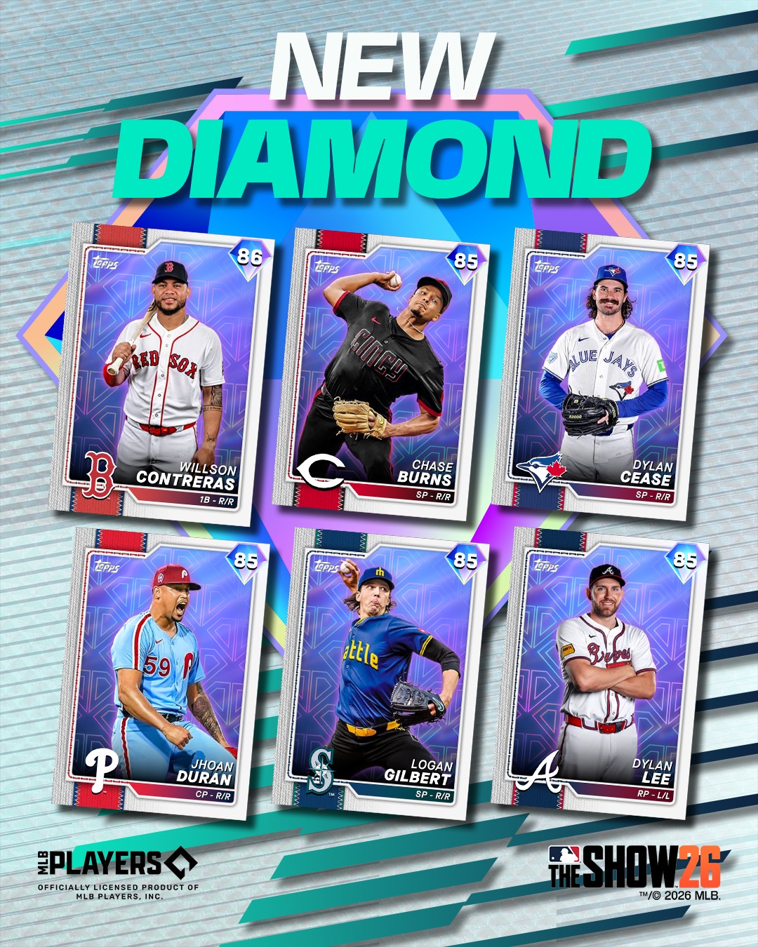 New 💎s in MLB The Show 26!!! 💎 Willson Contreras 💎 Chase Burns