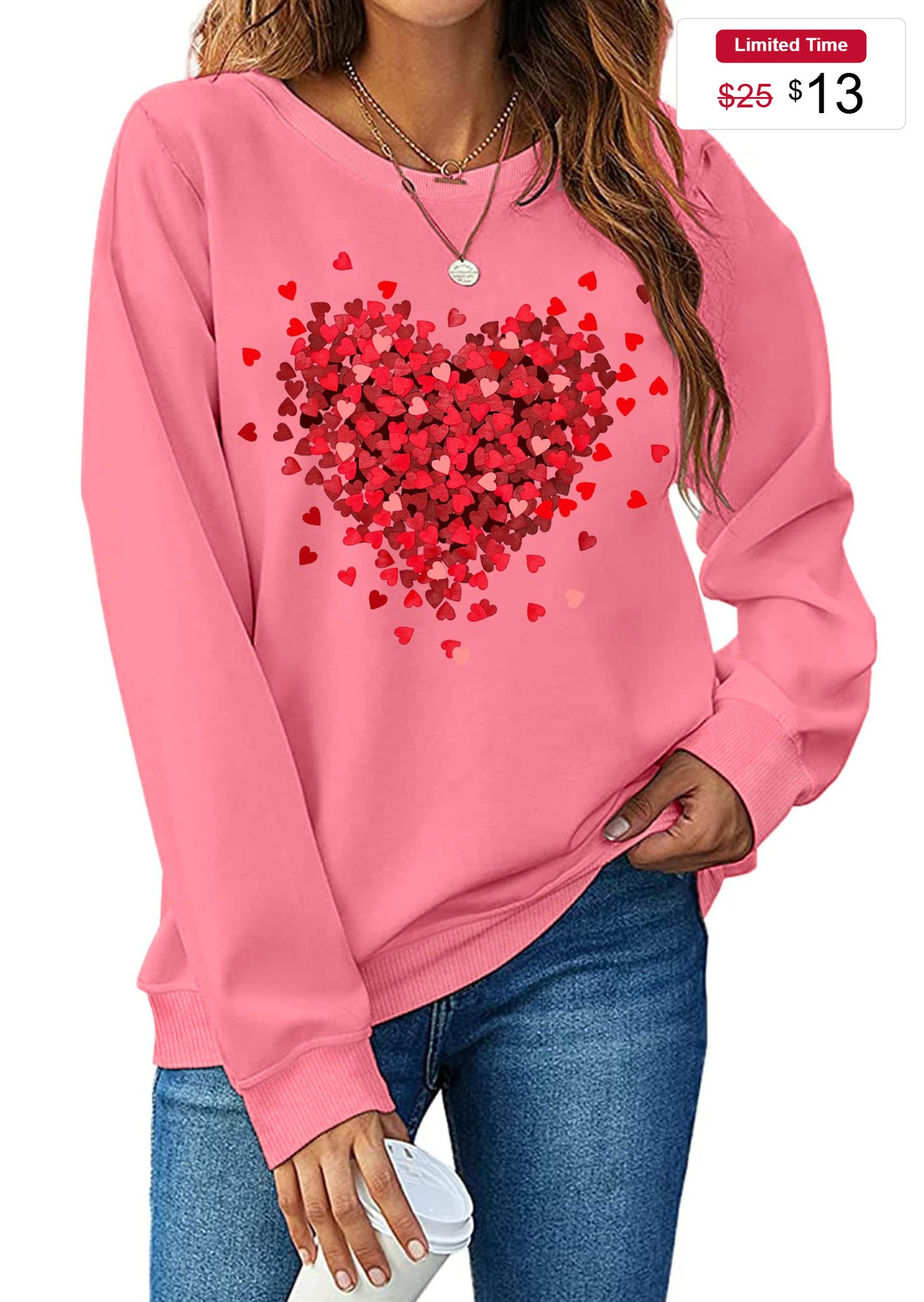 Valentine sweatshirts for women on sale