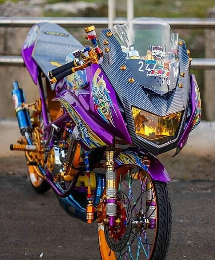 Warna Ungu Tapi Bukan Galery Modifikasi Ninja Rr 150cc Facebook