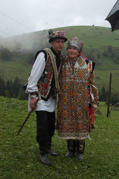 Slavic Folklore - Portrait of a Hutsul couple wearing... | Facebook