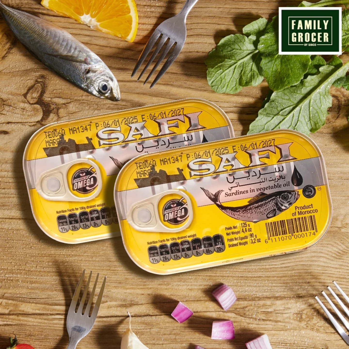 Family - Safi Sardines in Vegetable Oil is a source of omega-3 and ...
