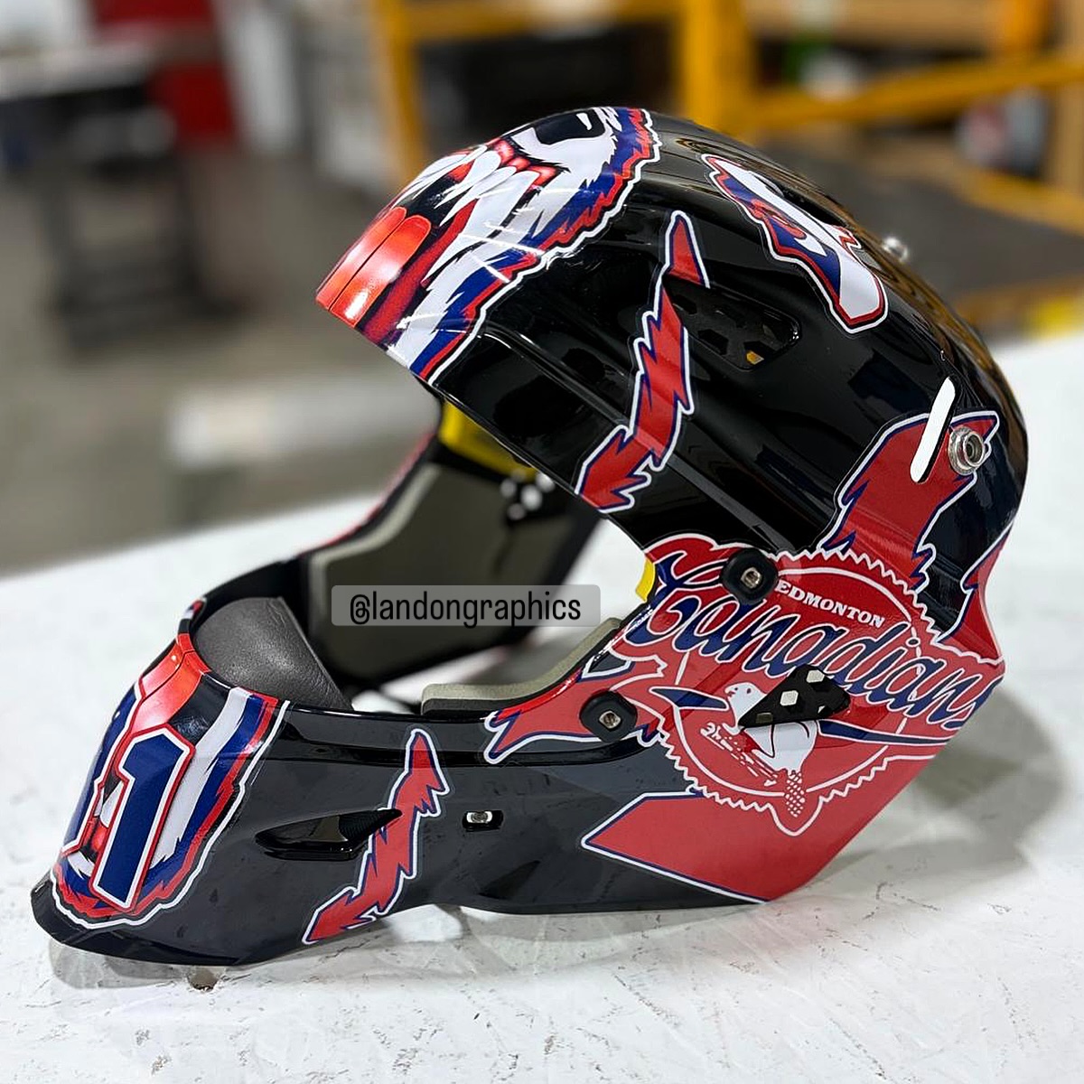 custom motorcycle helmets edmonton White Knight Predator Robot Helmet Helmet with Dread – Custom Airbrush Helmet Trippy Ten 2024 – Pittsburgh