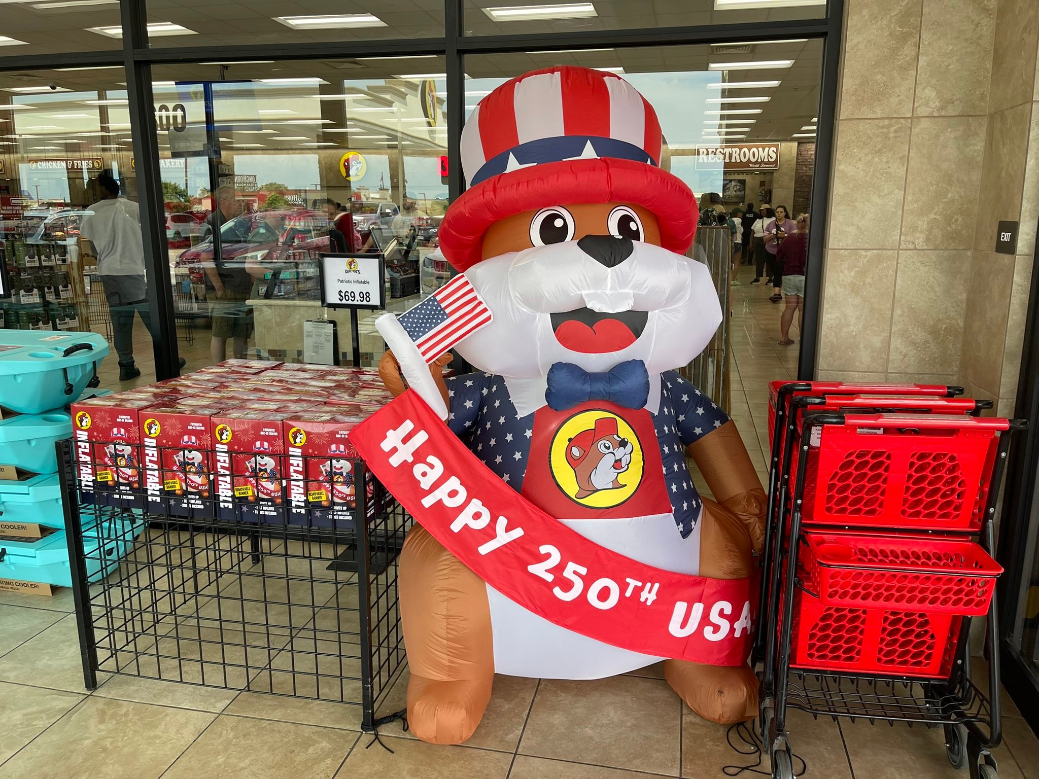 Yep, you're right. You do need the patriotic Buc-ee plush! If you