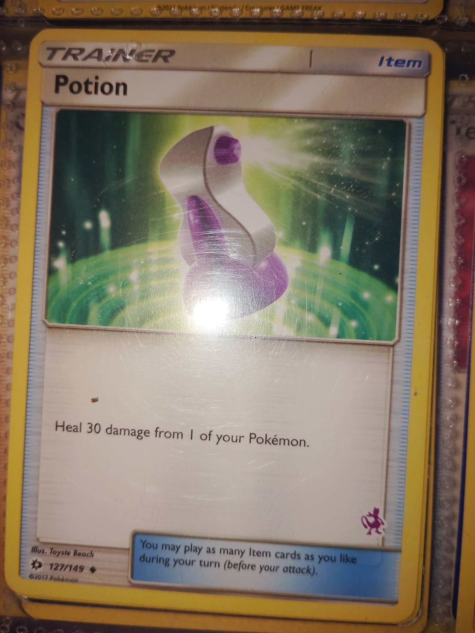 pokemon card trainer potion Base Set 94/102 German  SHPNPokestore Trainer Form Magic The Gathering Pokemon Cards.