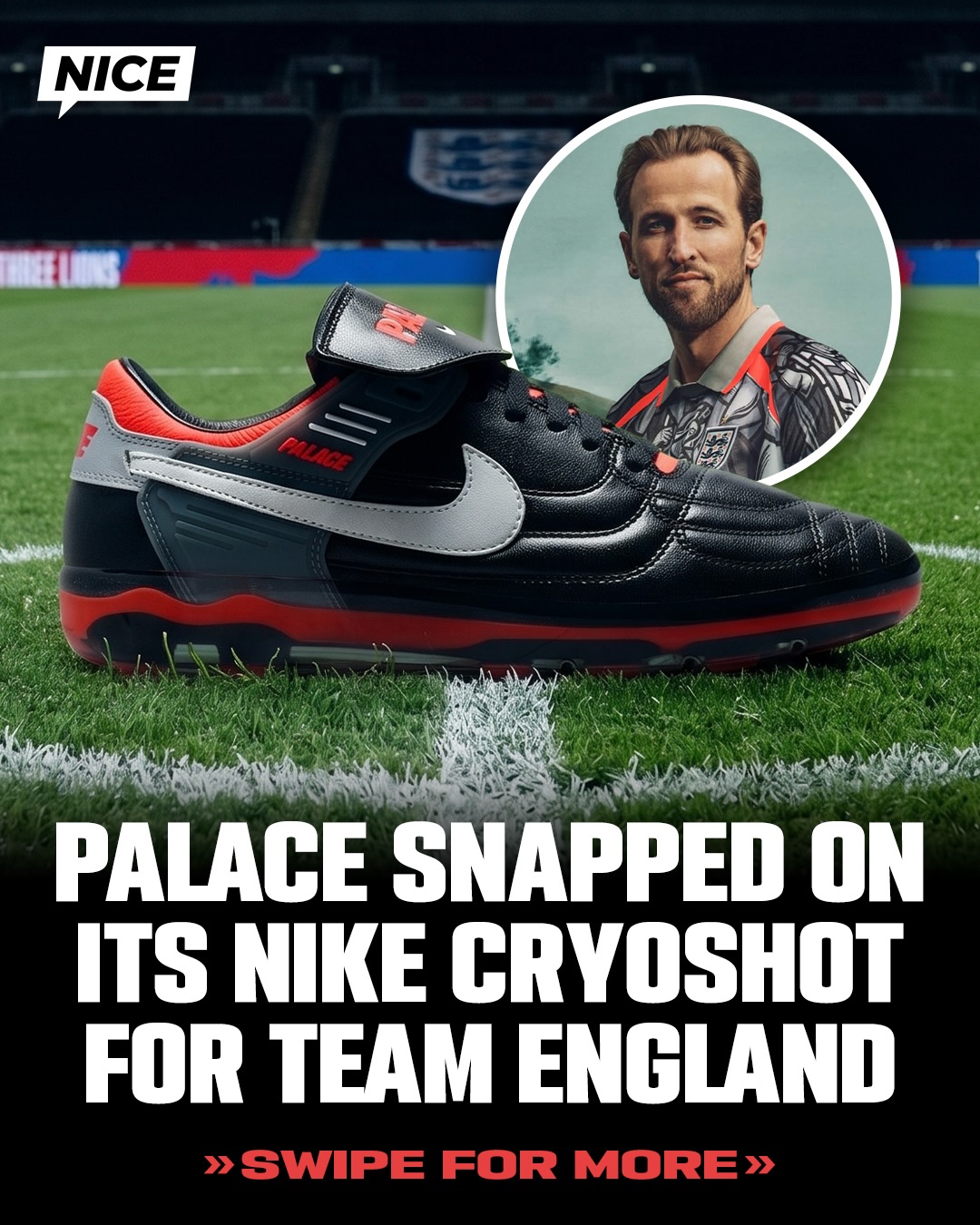 Palace and Nike cooked up a new Cryoshot and kits for the England