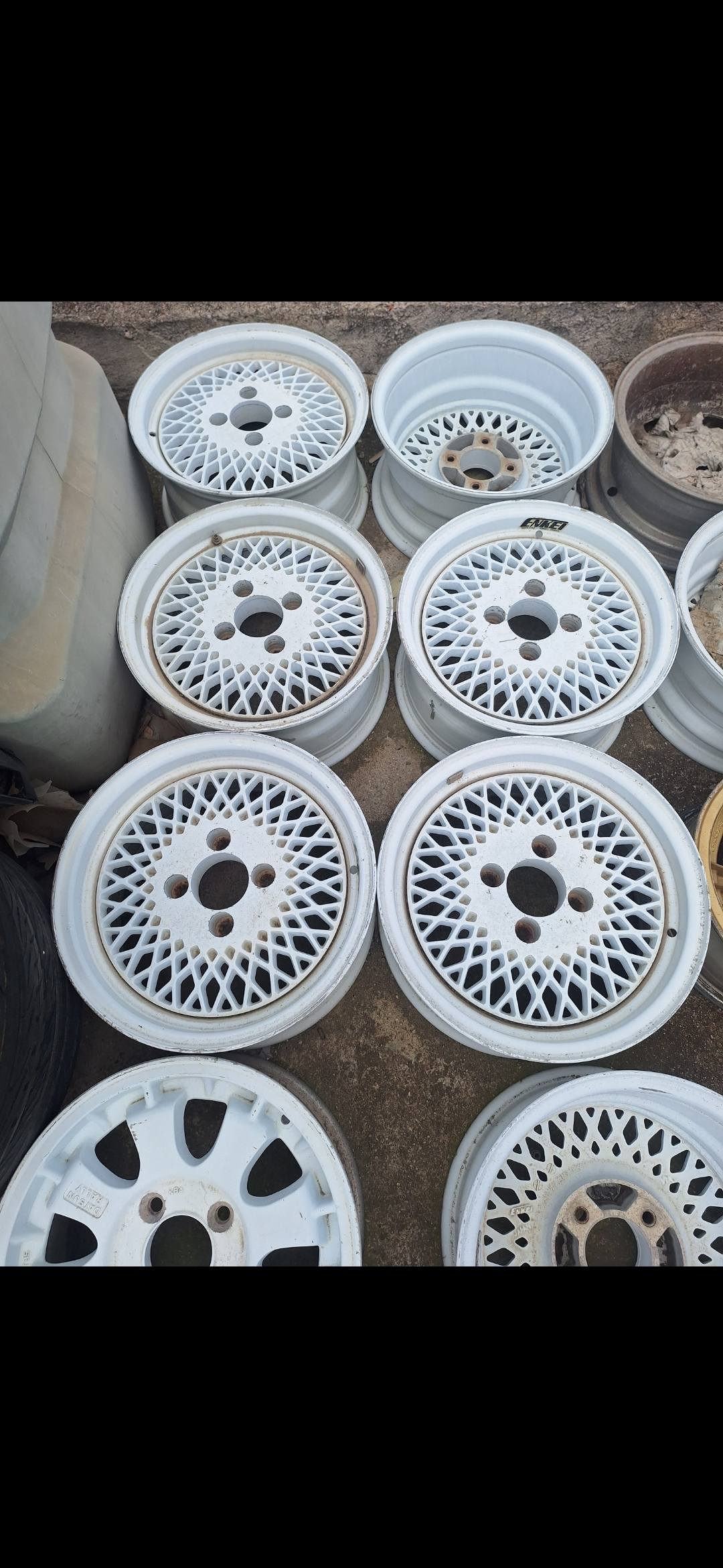 Old enkei datsun rally rims ..if anyone want leave a message