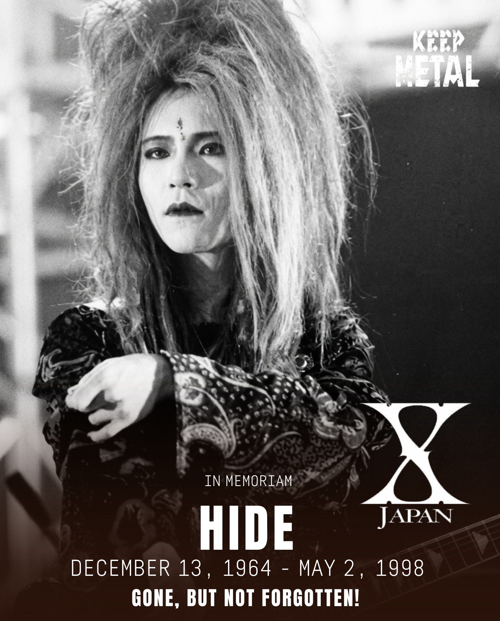 OTD In 1998, Japanese rock star Hideto “Hide” Matsumoto was found
