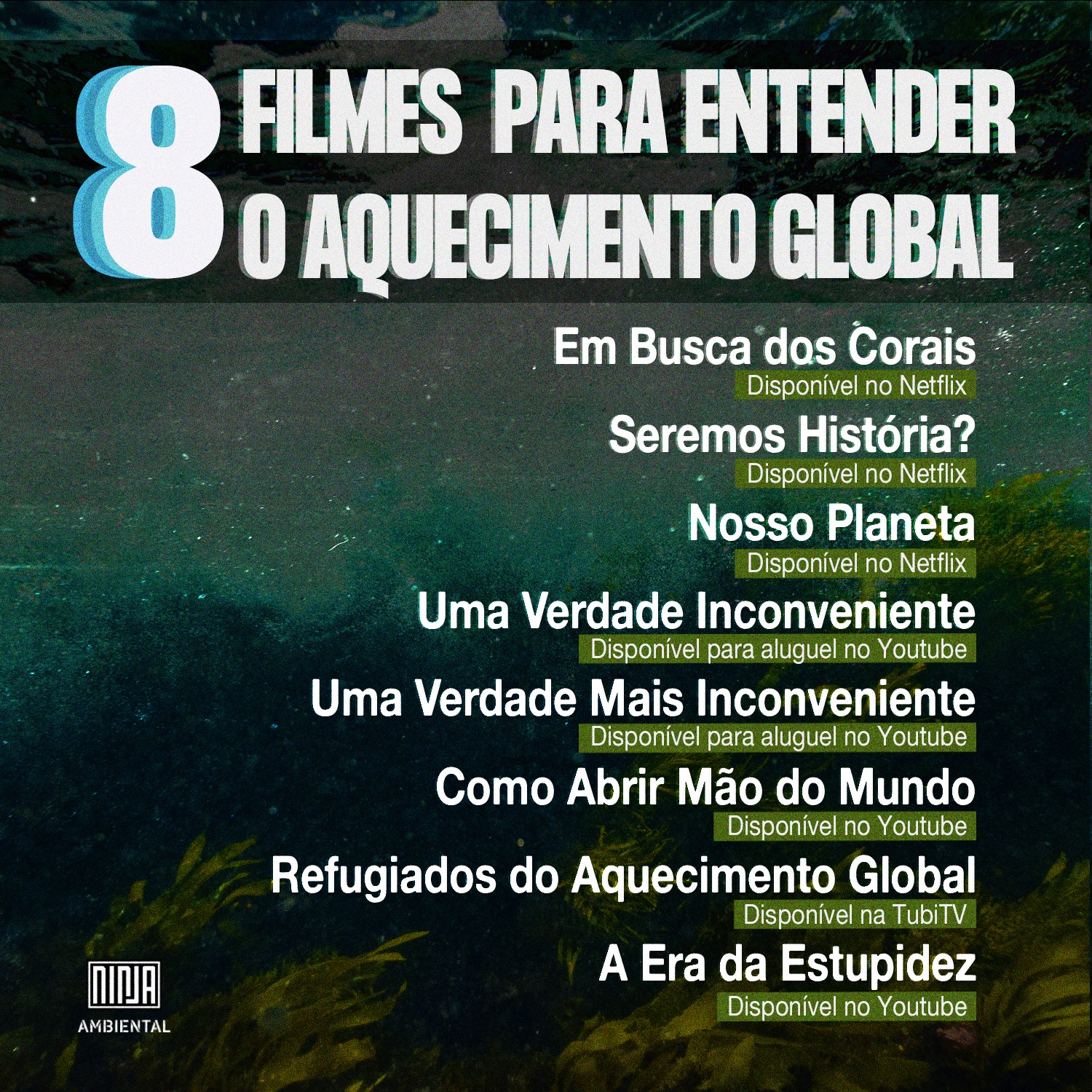 Mídia NINJA - Confira 8 filmes que falam sobre aquecimento... | Facebook