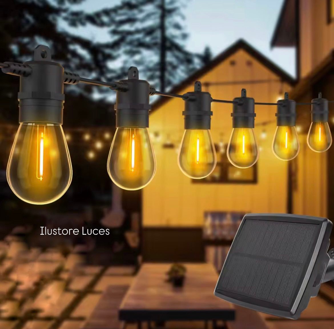 Foco LED Exterior B-right 12W IP65 Con 15m De Cable Y Estaca – Ilumina Jardín, Patio O Camino Con Luz Cálida