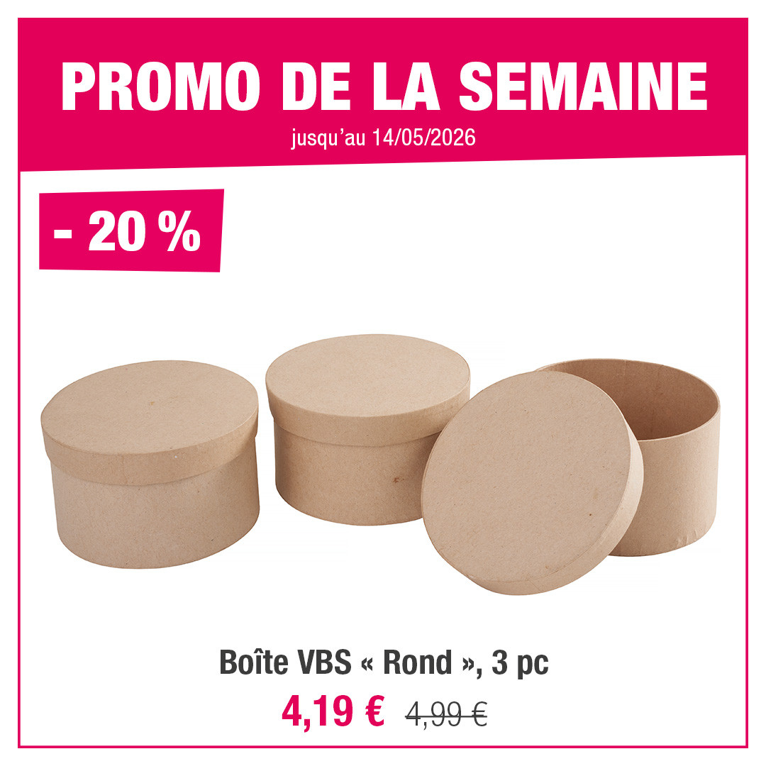VBS Lot De 3 Coffrets En Bois Brut à Couvercle Bombé – Gigognes Personnalisables 20/23/26 Cm