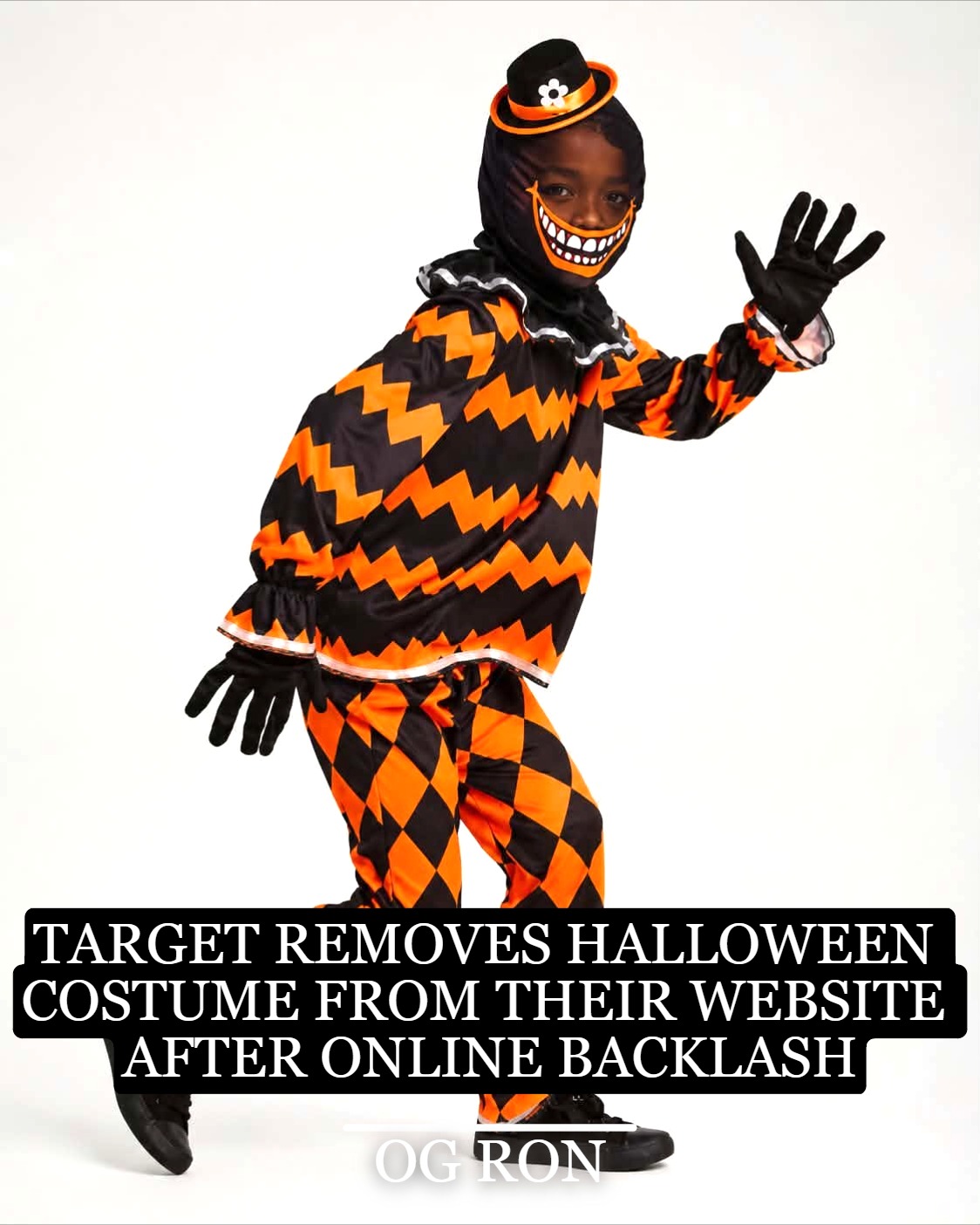 is it racist to dress up as a black character Target apologized and said had pulled Halloween costume from sale depicting a circus clown that critics said evoked Blackface and minstrel shows. https://cnn.it/4xZY12b FULL PRICE ITEMS $600 ZHIVAGO Women's Black Size:ONE SIZE