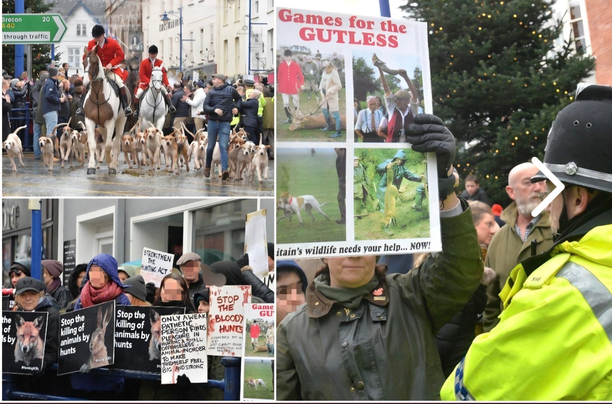 BoxingDay Protest Against Hunting Abergavenny 2025