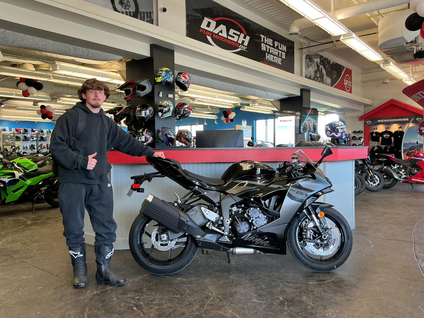 Huge shout out to Austin for picking up a brand new 2026 Kawasaki