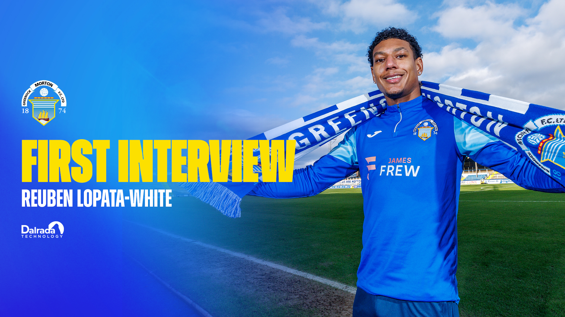 Greenock - 🗣️ Hear from newest signing Reuben Lopata-White in his first ...