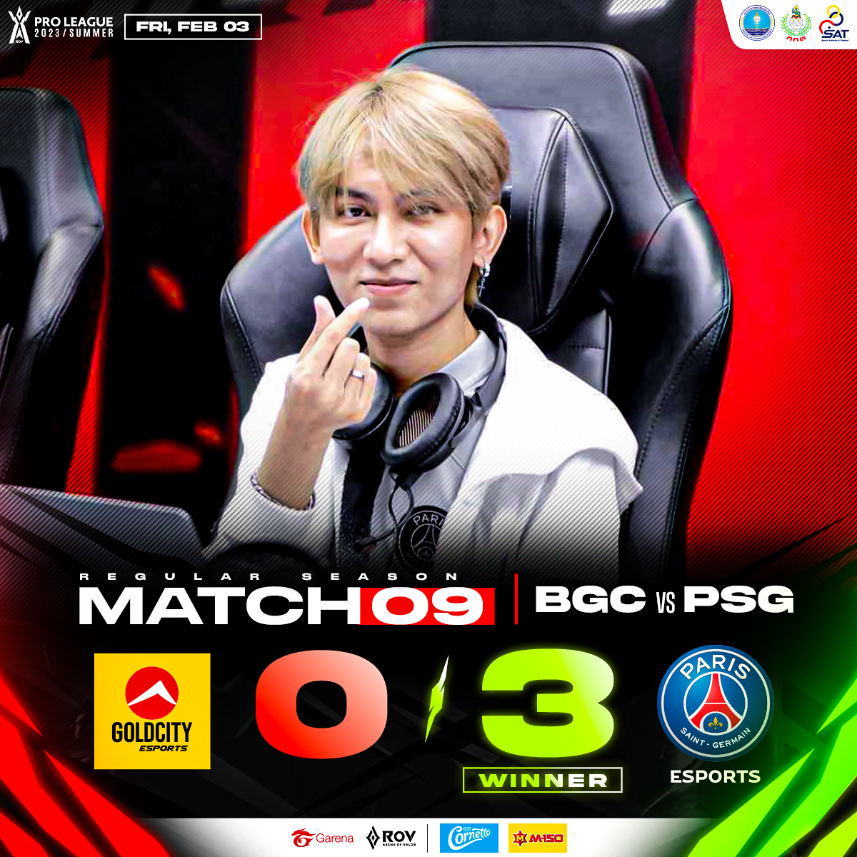มาแล้ว! แต้มแรกของ PSG Esports... - Garena RoV Tournament