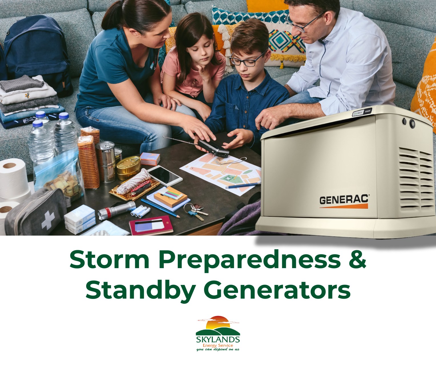 Skylands - ⚡🌧 Be ready when storms hit with standby generator solutions ...