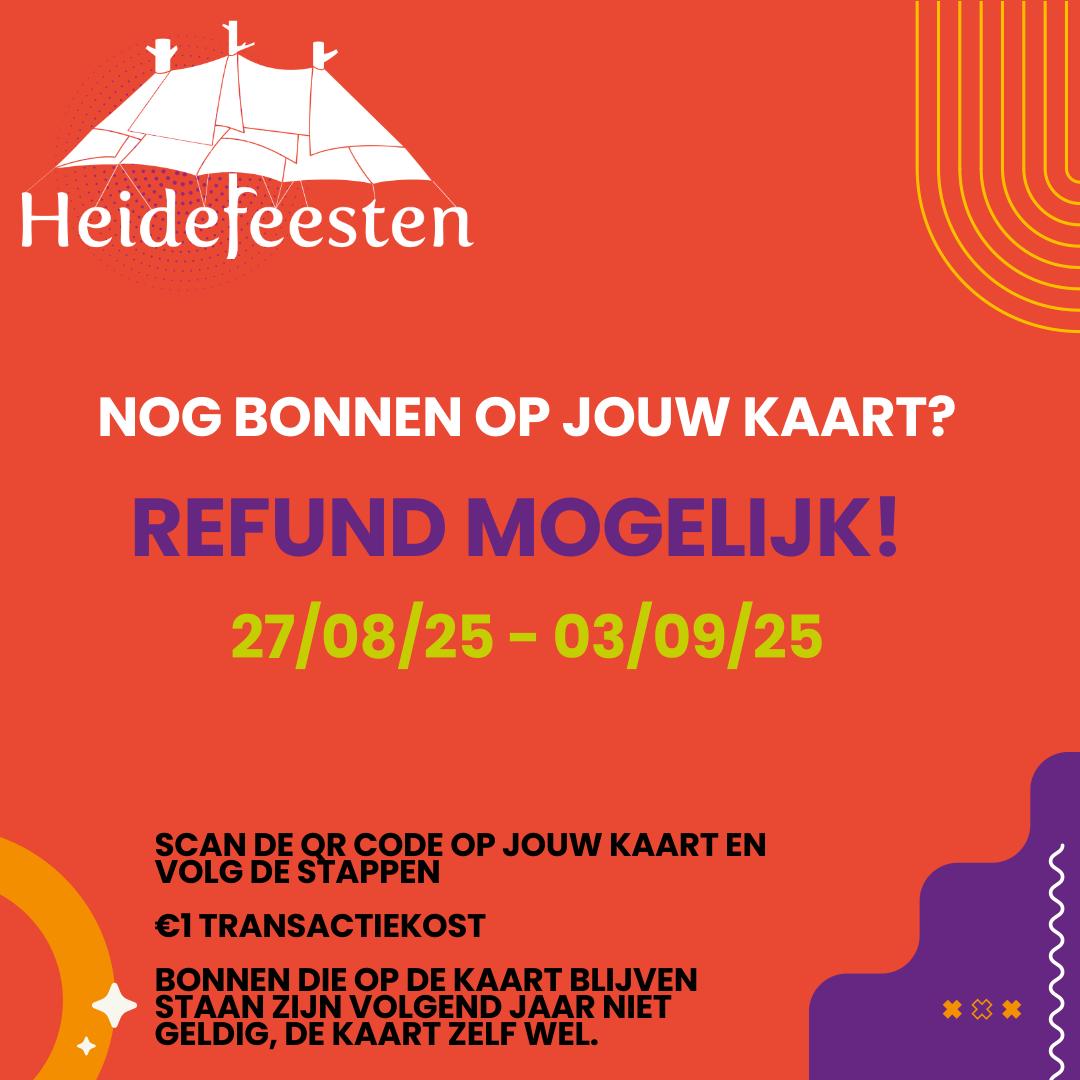 Heidefeesten - Heb je nog bonnen op jouw Heidefeesten cashless kaart ...
