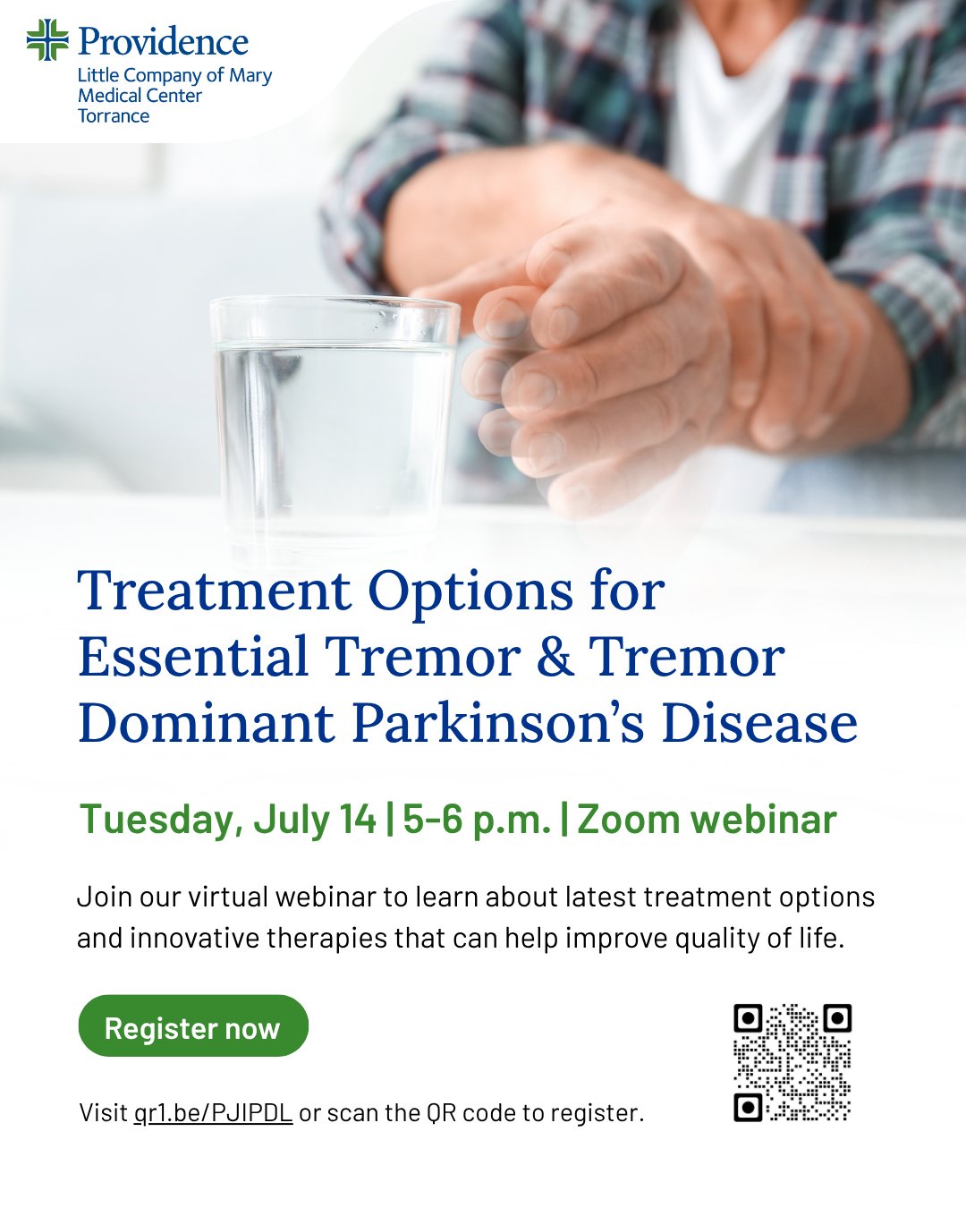 Living with tremor or Parkinson's disease – or caring for someone who is? Join our free virtual webinar to learn about treatment options for Essential Tremor and Parkinson's disease, including medication management