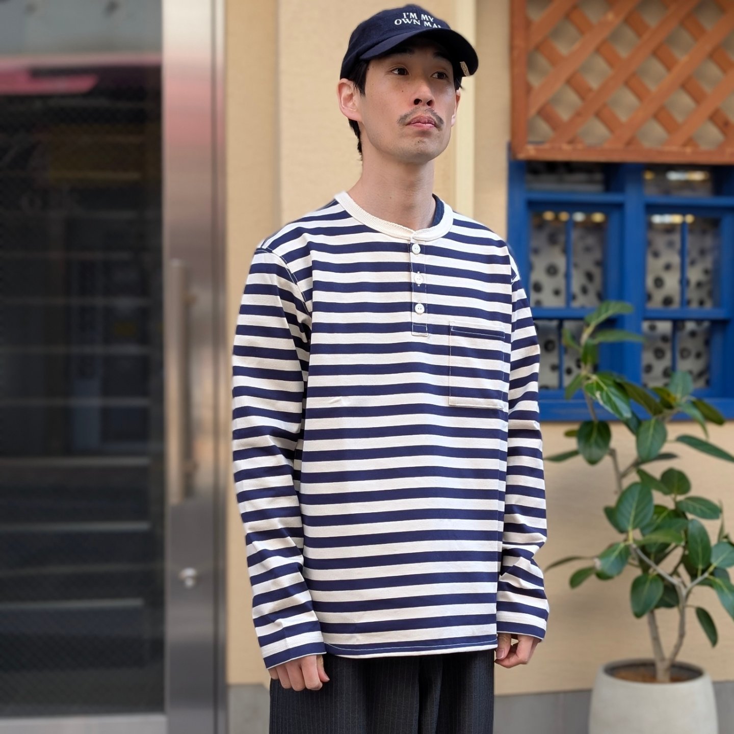 JUNYA WATANABE MAN】 : ”Henry Neck L/S T-Shirt” : : WQ-T006-051