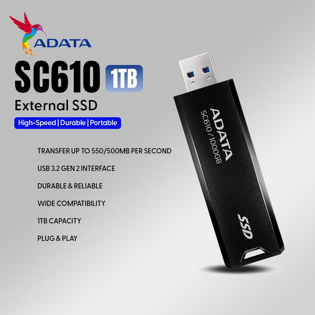 ADATA SC610 and Netac ZX10 1TB external SSD prices