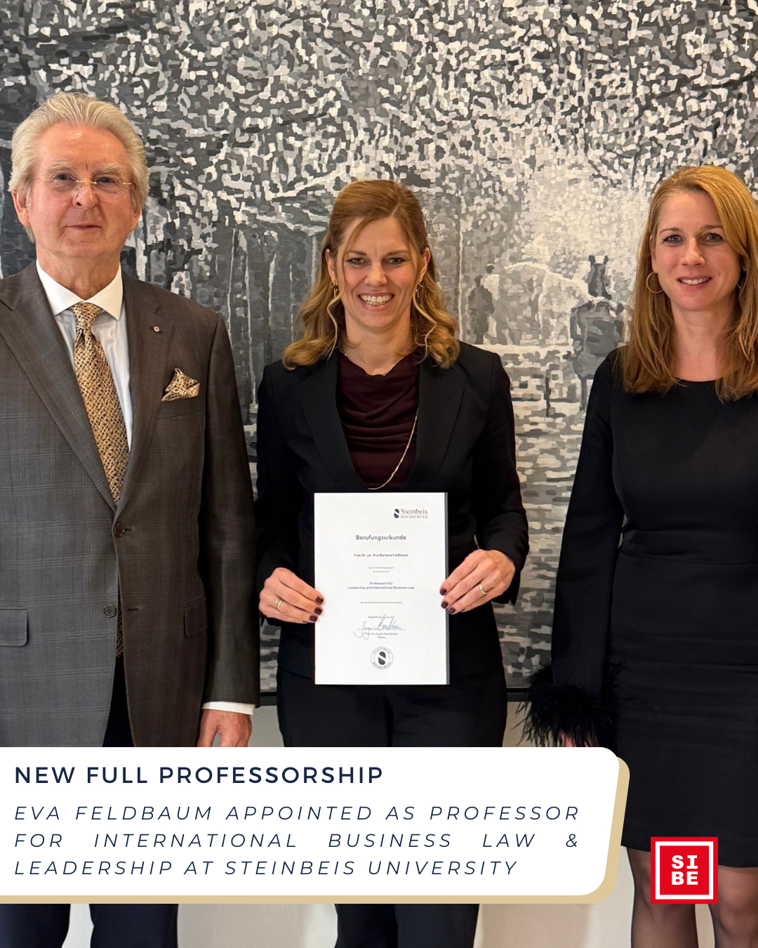 Steinbeis - We are proud to announce that Eva Feldbaum has been ...