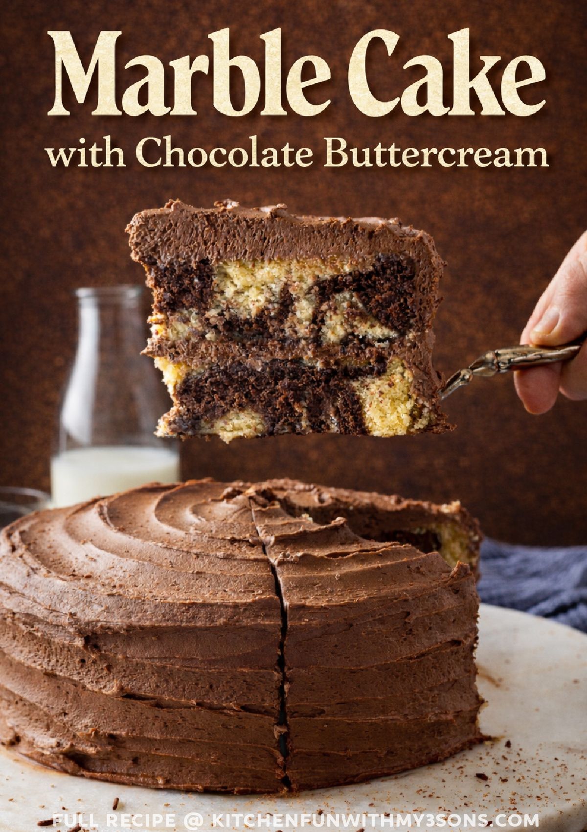 MARBLE CAKE - Chocolate and... - Kitchen Fun With My 3 Sons | Facebook