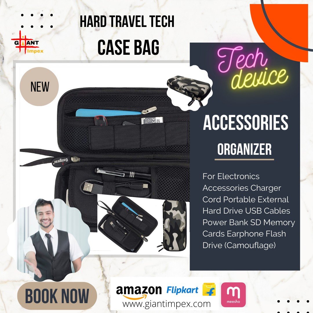 Hard Shell Carrying Storage Travel Case Bag For ROMOSS Powerbank/External Hard Drive/HDD/Electronics/Accessories U Disk
