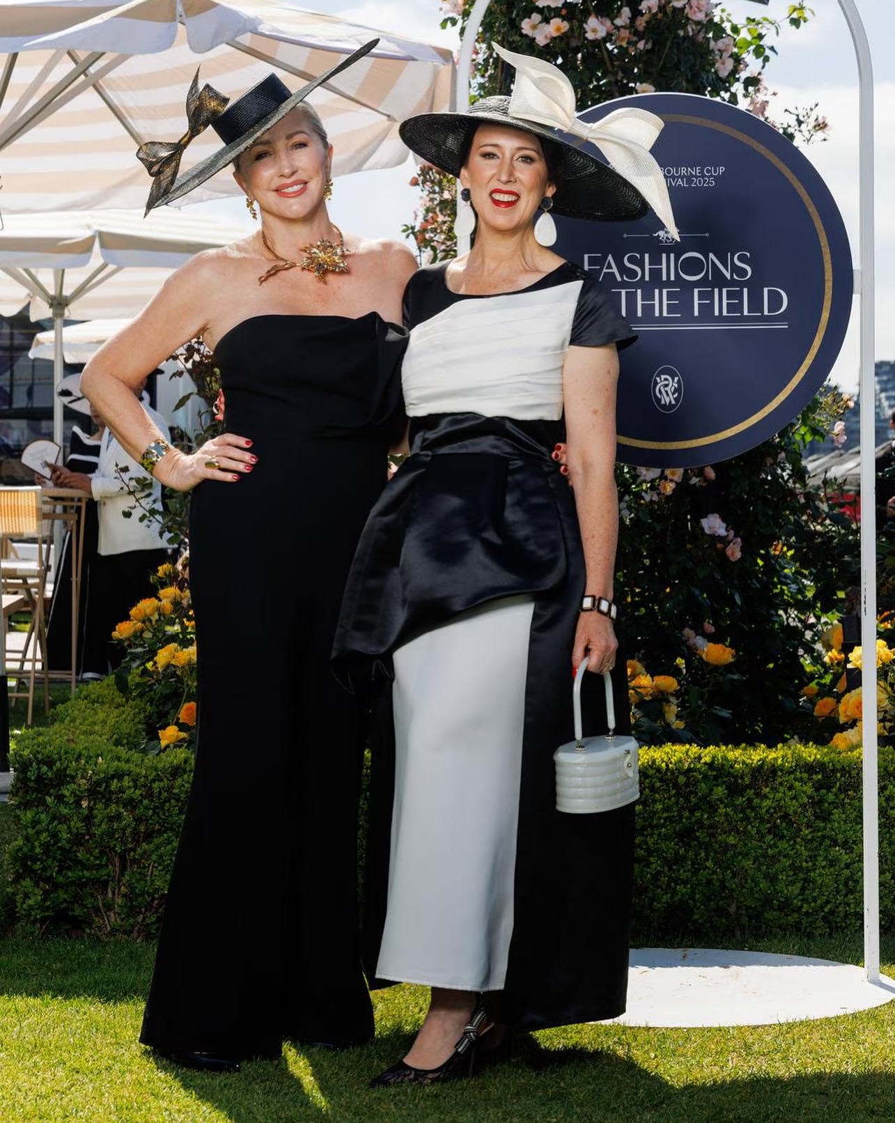 Get - Derby Day Style 🖤🤍🖤 Photo by @heraldsun @samantha_cook_millinery ...