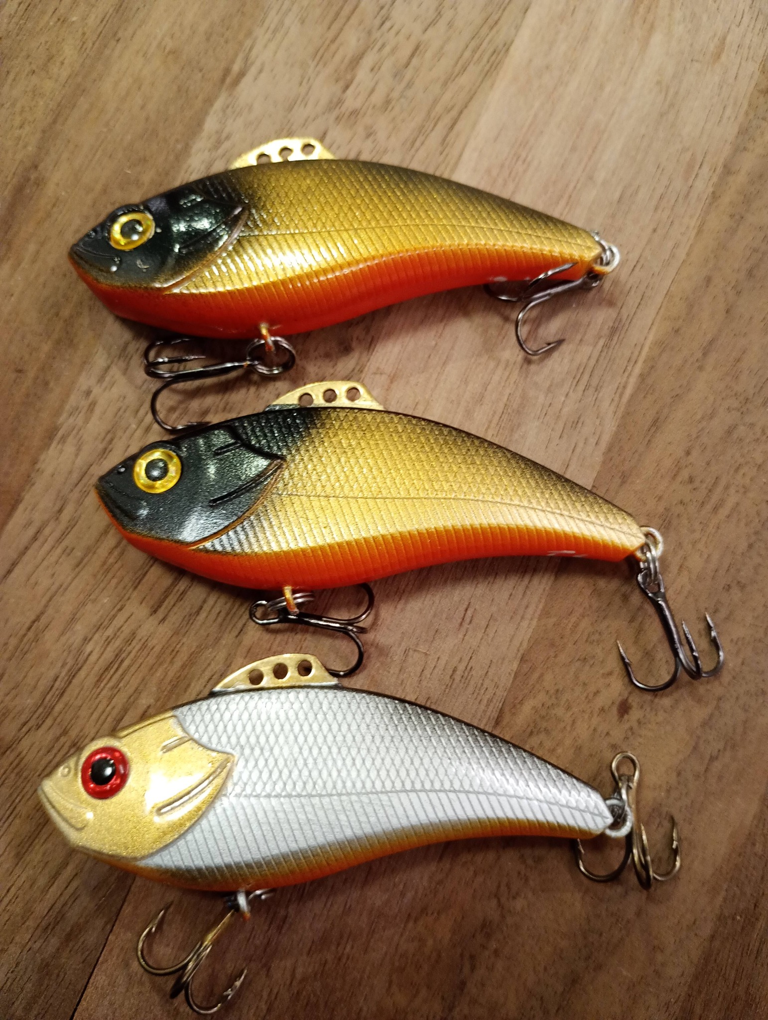 bass painted metal lures VIB Blade Bait Fishing 4Pcs 3D Red Eyes, Hard Adjustable Action Spoon Lures for Freshwater Saltwater Fishing Tackle : Sports & Outdoors A Bass Pro Shops and Cabelas Exclusive I Got Some Custom Painted