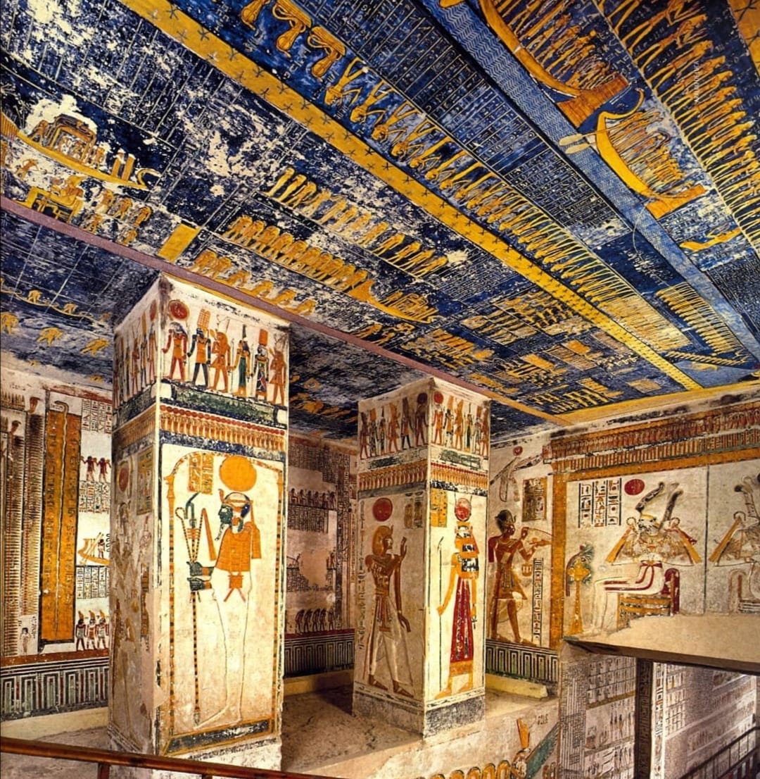 ラムセス4 the tomb of 👑Ramses iv or Ramesses iv (KV2) in the Valley of the